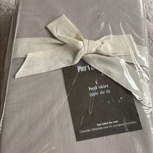 Pier 1 Cream Bed Skirt